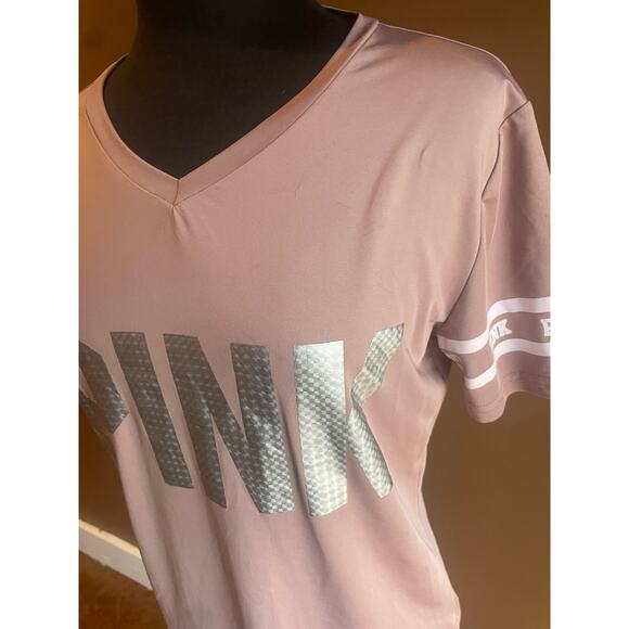 Women's Large Pink V Neck Top Unknown Brand GUC - Picture 3 of 7
